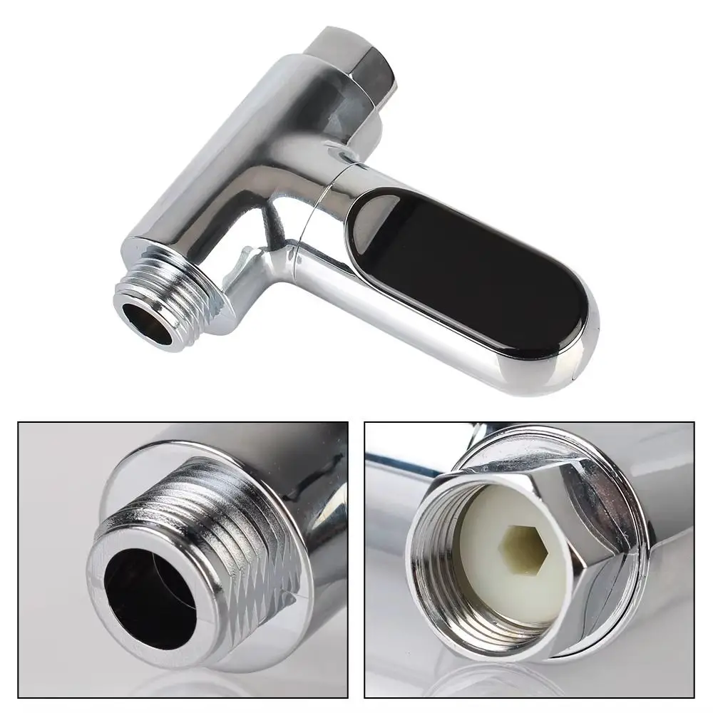 LED Display Hot Tub Temperature Meter Hot Tub Self-powered Shower Faucets Thermometer 0-100℃ ABS Bathing Temperature Meter