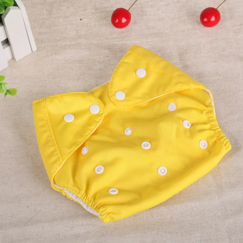 Ecology Cloth Diapers Baby Diaper Reusable Waterproof Panties Solid Color Cloth Nappies for 0-1 Year Baby