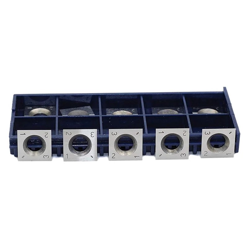 

ABRW-50Pcs 14Mm Square Straight Carbide Cutter Insert With 50Pcs M610mm Screws For Wood Working Spiral