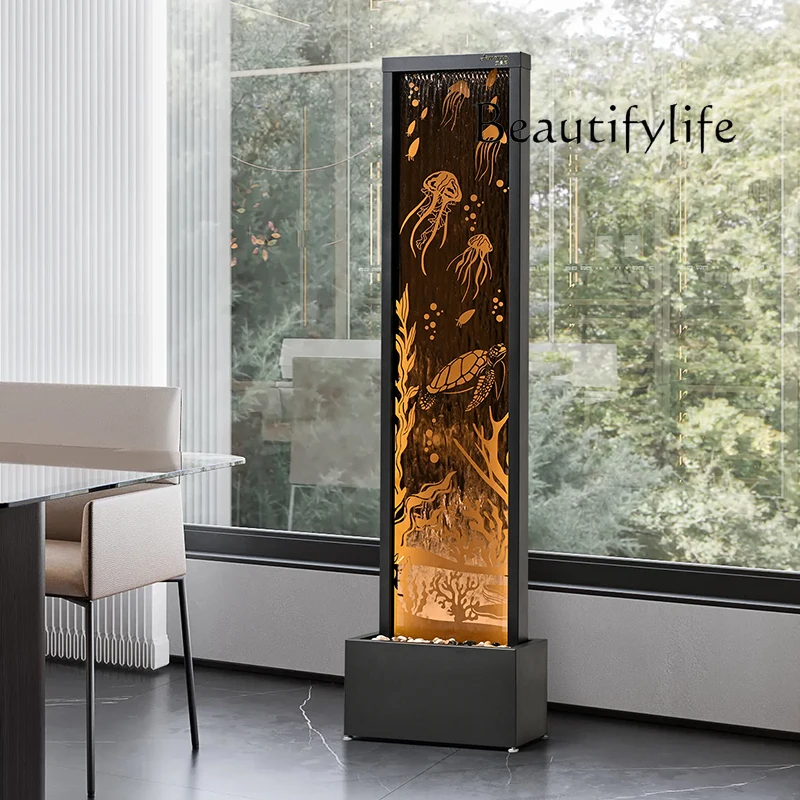 

Flowing water ornament circulating water modern simple porch housewarming floor ceremony fountain water feature decoration