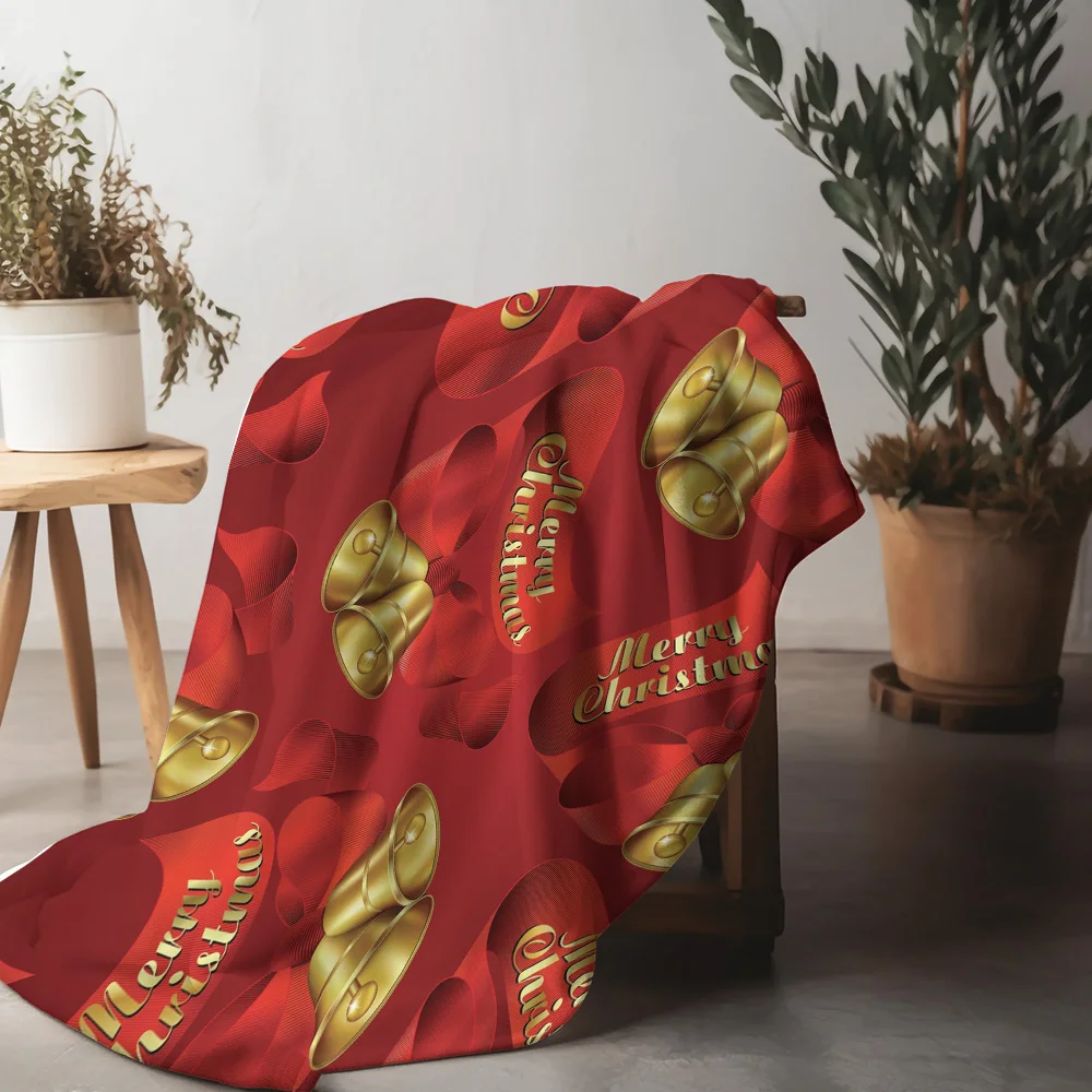 TU Soft Throw Blanket Cozy Flannel Fleece Blanket Warm Home Decor Living Room Bedding Gift Christmas Pattern Design