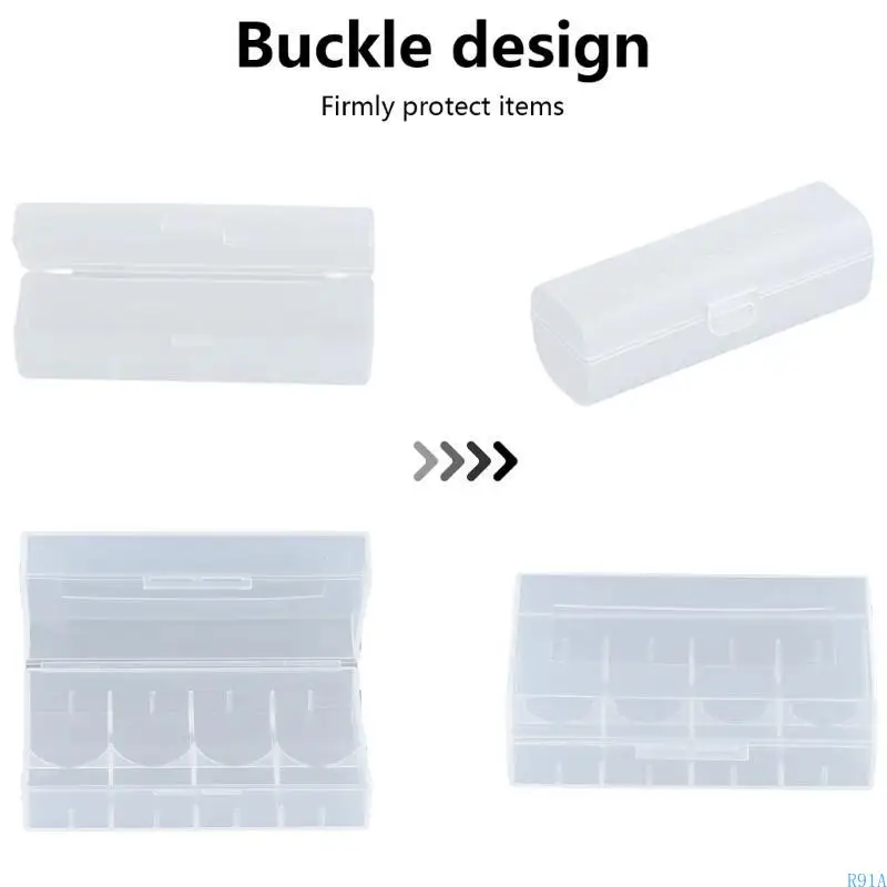 Caixa armazenamento bateria sólida R91A para 1PC/2PCS 21700 Batteries Battery Battery Case