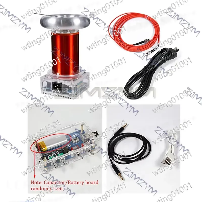 for AC110-240V SSTC Music Coil DIY Finished High Frequency Generator 250W Arc Length 20cm Ignition Lightning Model