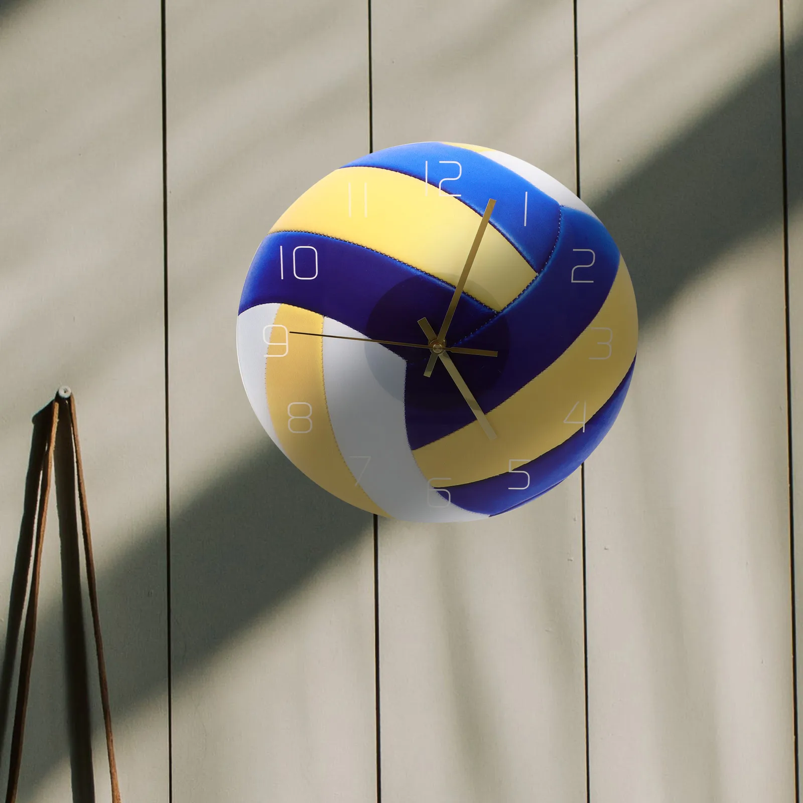 

Baseball Design Wall Clock Acrylic Material Large Arabic Numerals Mute Movement Bedroom Living Room Study Office Decorative