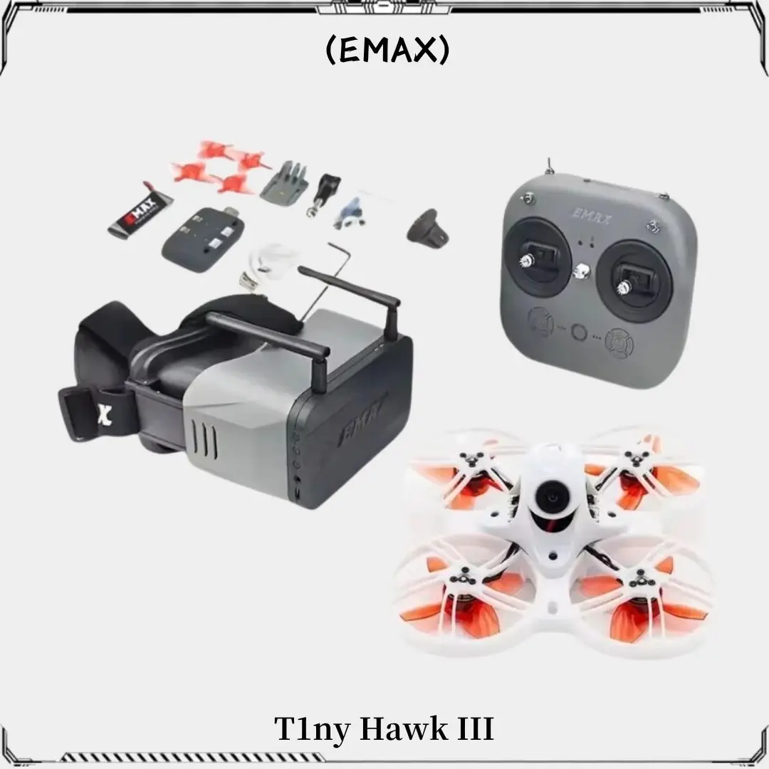 Emax Tinyhawk III RTF Kit 3 FPV Racing Drone F4 15000KV RunCam Nano 4 25-100-200mW VTX 1-2S FrSky D8 w/ Controller or Goggles