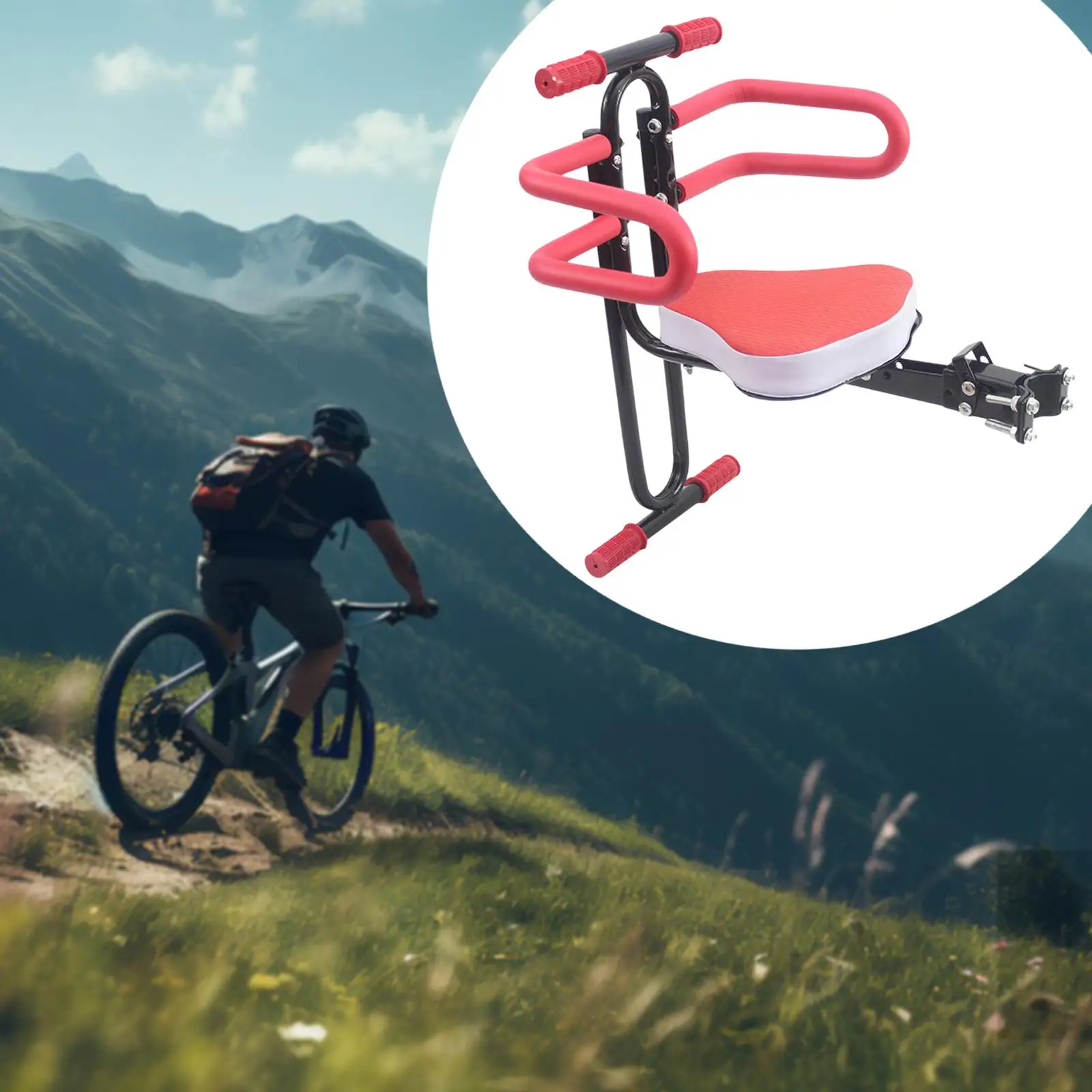 

Детское сиденье для велосипеда, прочное, портативное, стабильное, простое в установке, переноска, установленная спереди