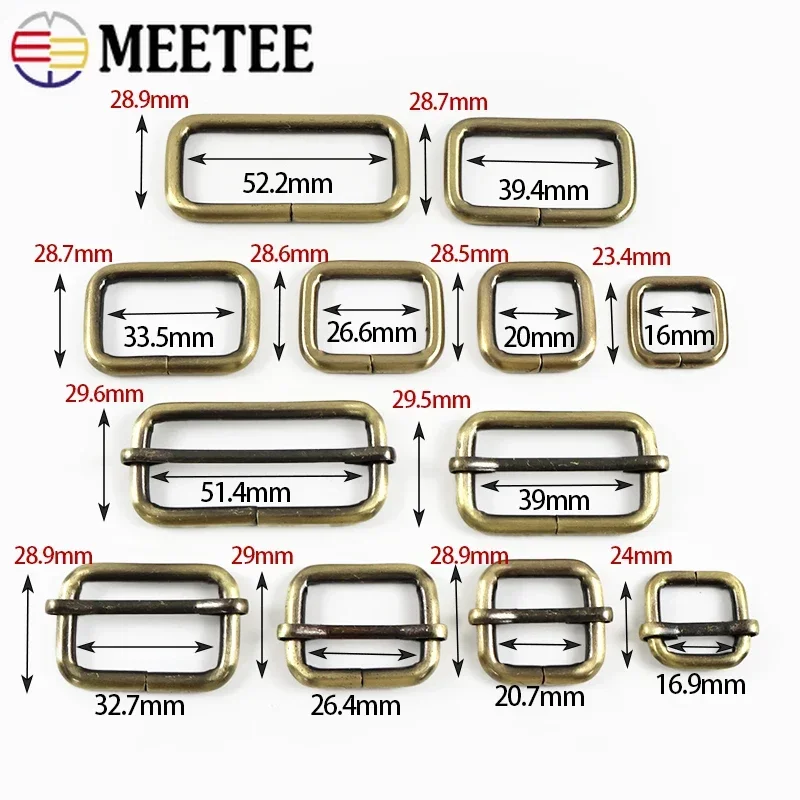 20/50 قطعة 16-50 مللي متر حلقة معدنية مشبك لحقيبة الخياطة حزام الخصر ثلاثي الإنزلاق المنزلق المشبك حزام المفاتيح حلقة هوك اكسسوارات ذاتية الصنع