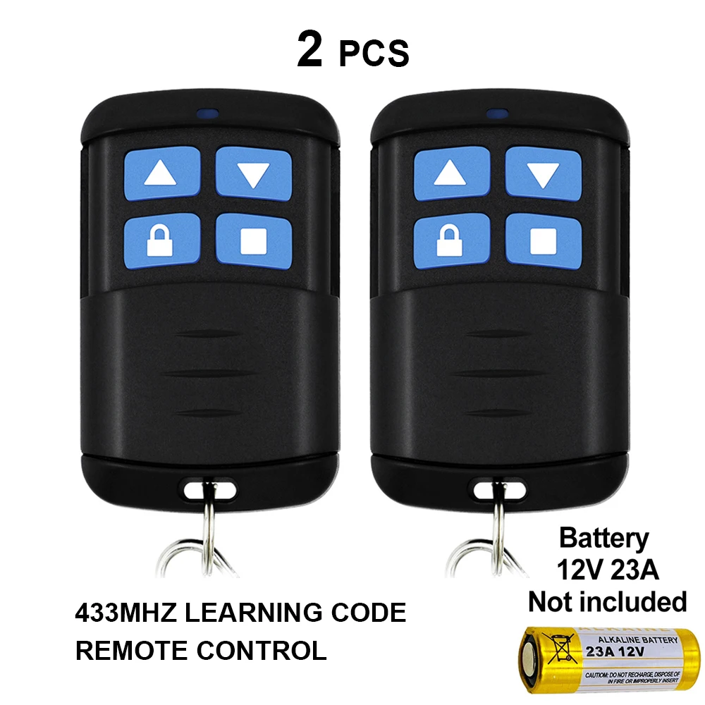 

2pcs 433MHz 1527 Learning Code Remote Control Keyfob Only Work With My Shop's RF Module SMG-662 SMG-822 Universal Receiver