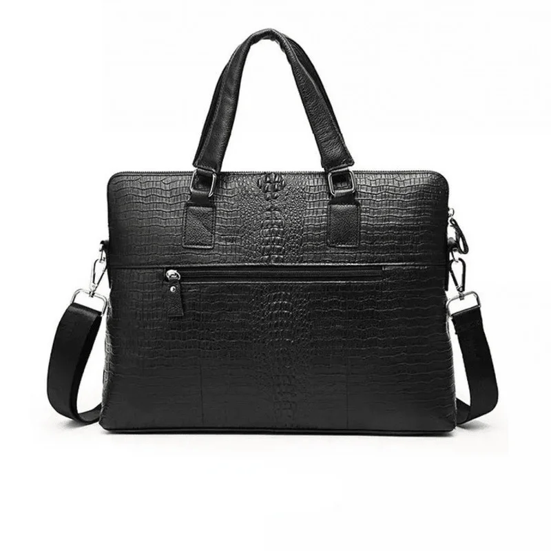 Genuine Leather New Men's Business Briefcase High Quality Luxury Single Shoulder Computer Bag Fashion Cross-body Messenger Bags