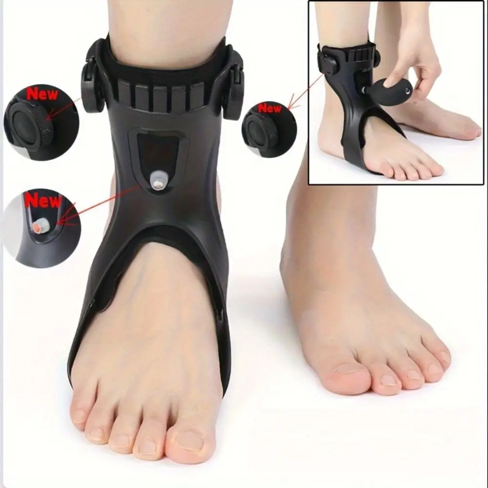 Drop Foot Brace AFO Orthosis Ankle Support with Comfortable Adjustable Buckle for Hemiplegia Stroke Walking Shoes
