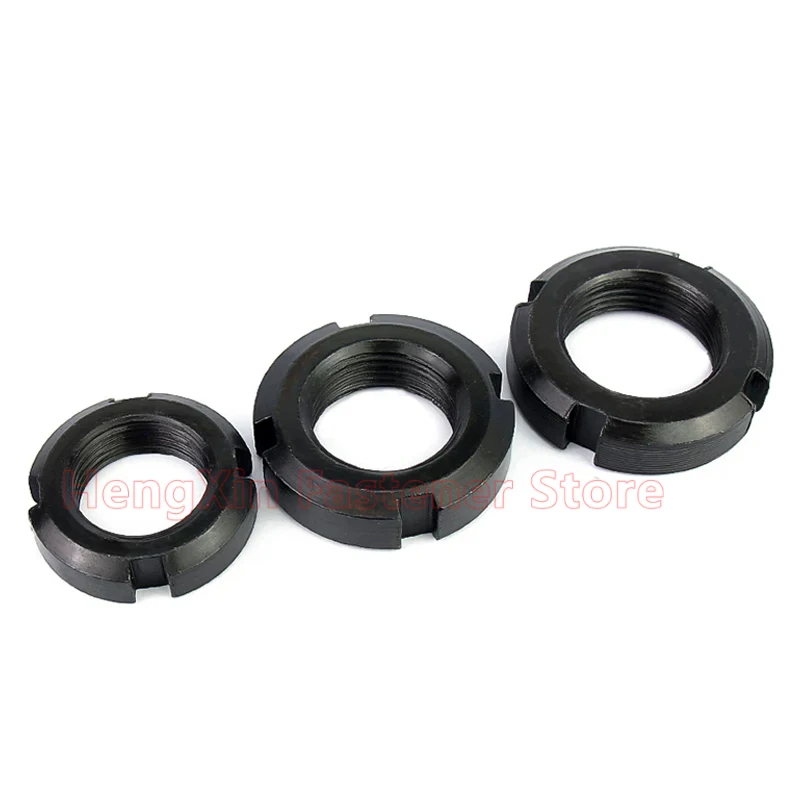 DIN981 M10 M12 M14 M16 M18 M20 M22 M24 M25 M27 M30 M33 M35 M36 M39 M40 M42 M45 M48-M150 Slotted Round Nut Four Slot Nuts GB812