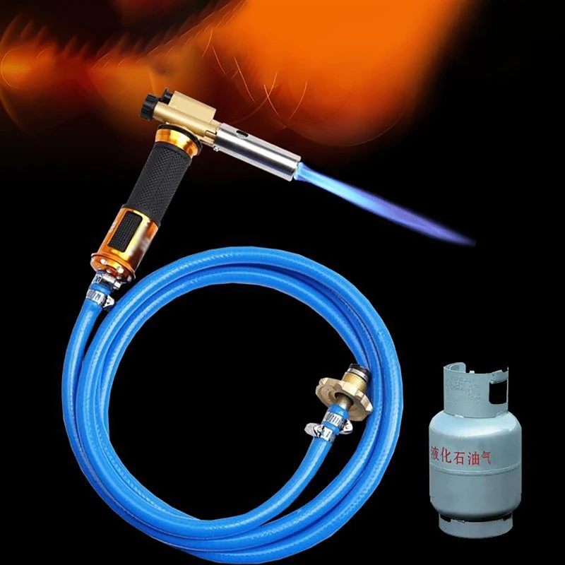 

Electronic Ignition Welding Gun Liquefied Propane Gas Torch Machine For Soldering Weld Cooking Heating Gas Burner Tool 2.5m Hose