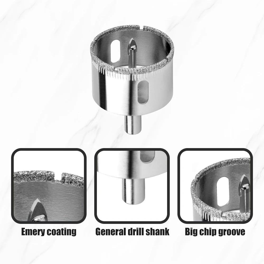 Triangular Positioning Drill Glass Hole Opener 16-85mm Multifunctional Center Drill Positioning Ceramic Tile Marble Drill Bit