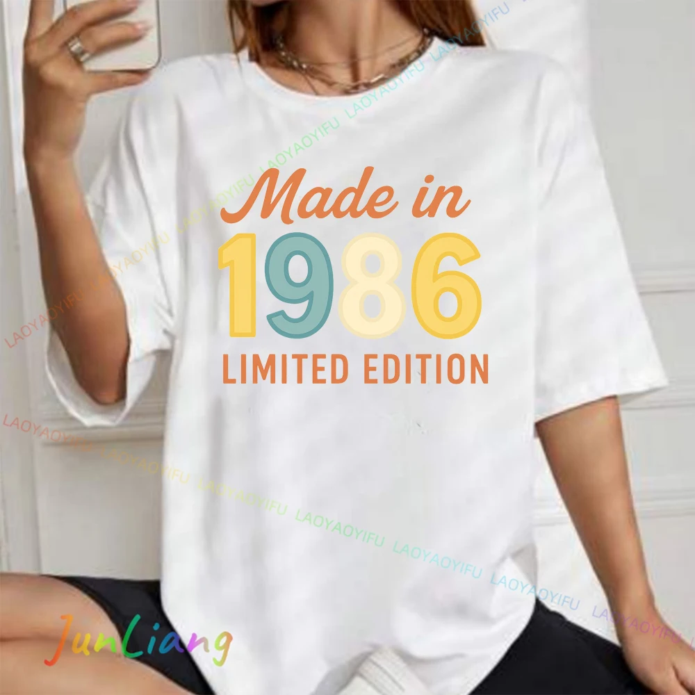 Fashion Since 1986 40th 80s Style Graphic Streetwear T-shirt Birthday Gifts Tshirt Men Women Casual Tops Party Gift Tee