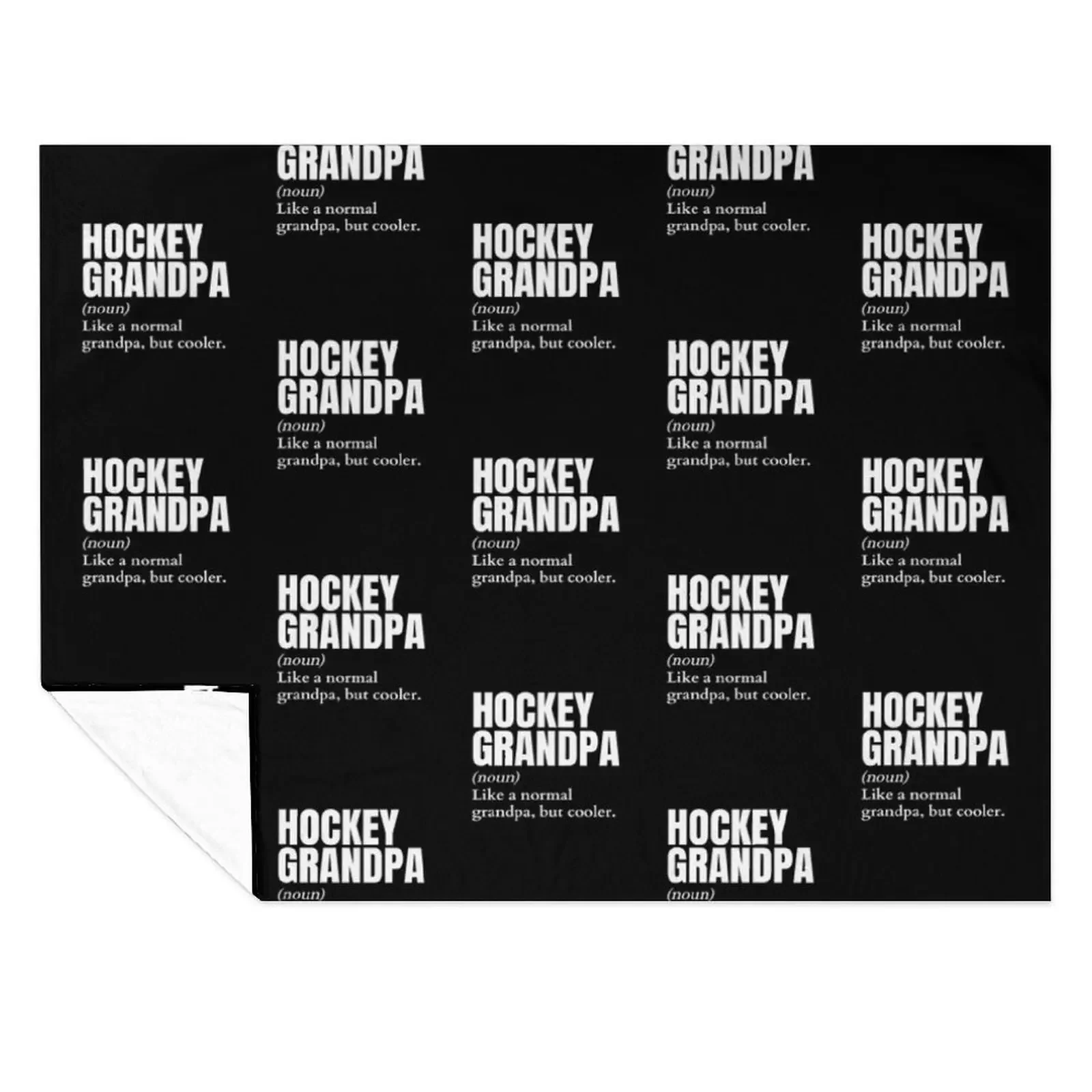 

Funny Hockey Grandpa Definition Throw Blanket Sleeping Bag Nap Designers Soft Plush Plaid Blankets