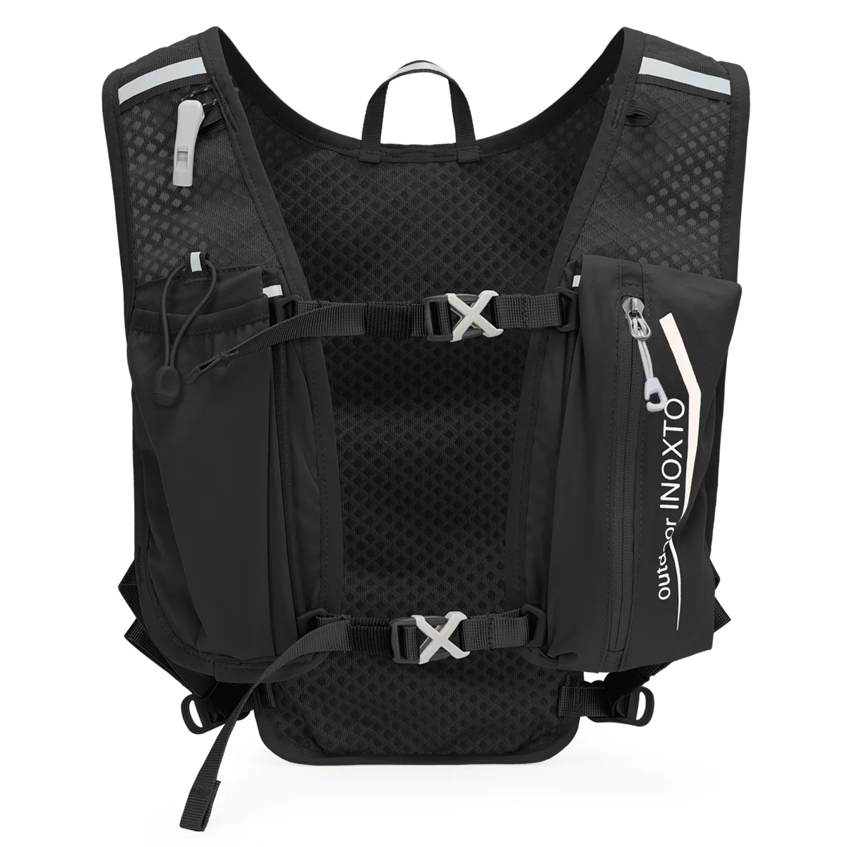 Running Hydration Vest Backpack,Lightweight Insulated Pack with 1.5L Water Bladder Bag Daypack for Hiking Trail Running Cycling