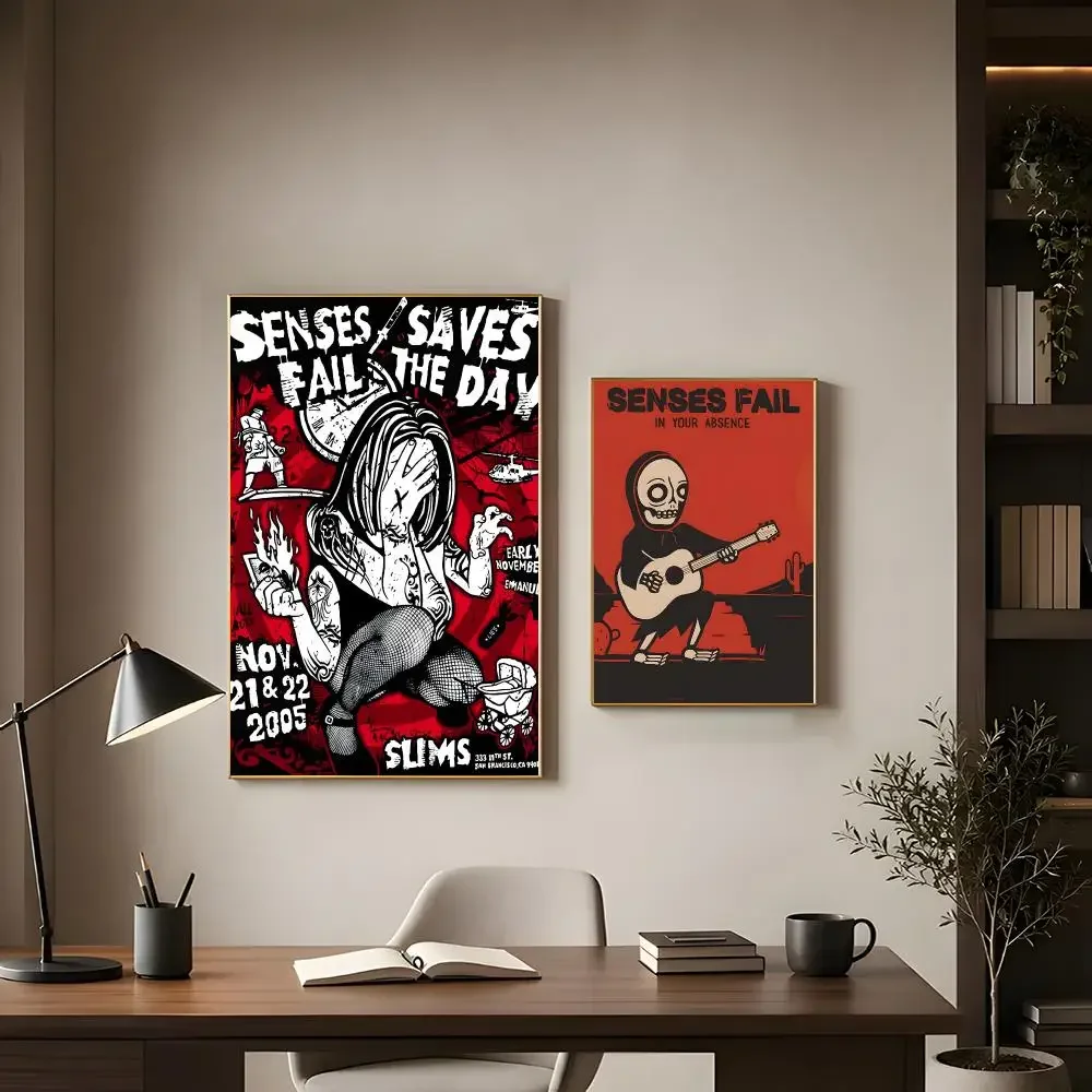 Post-hardcore band Senses Fail Poster Modern Interior Wall Decor & Trendy Home Highlights