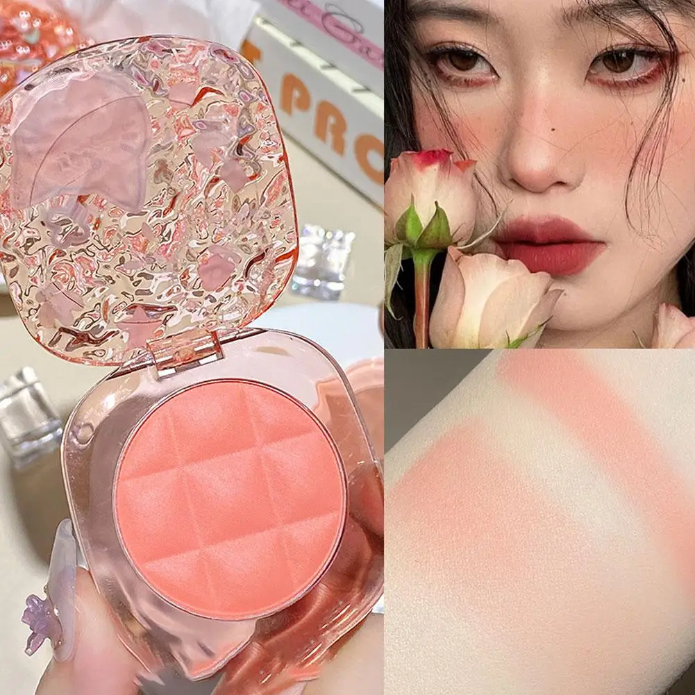 Blush Makeup Palette Peach Pink Orange Red Rouge Eyeshadow Cheek Matte Blusher Tint Contour Cosmetics Korean Natural I9J9