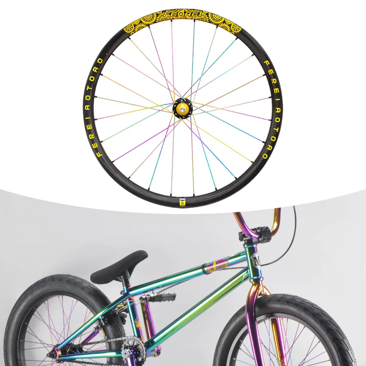 

BMX Ultra-Light High-Performance Carbon Racing/Freestyle Wheelset Durable Precision Control Street/Track Bicycle Wheels