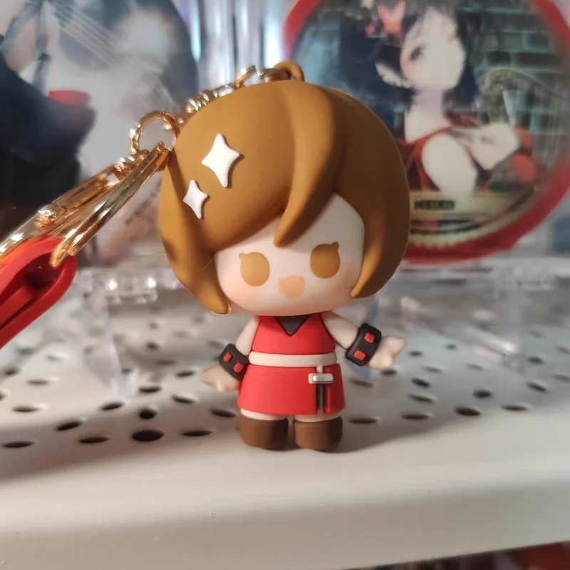 

In Stock Original Animehatsune Miku Rin Figure Len Chain Soft Rubber Keyring Phone Pendant 2025 Keychain Kaito Backpack Girls