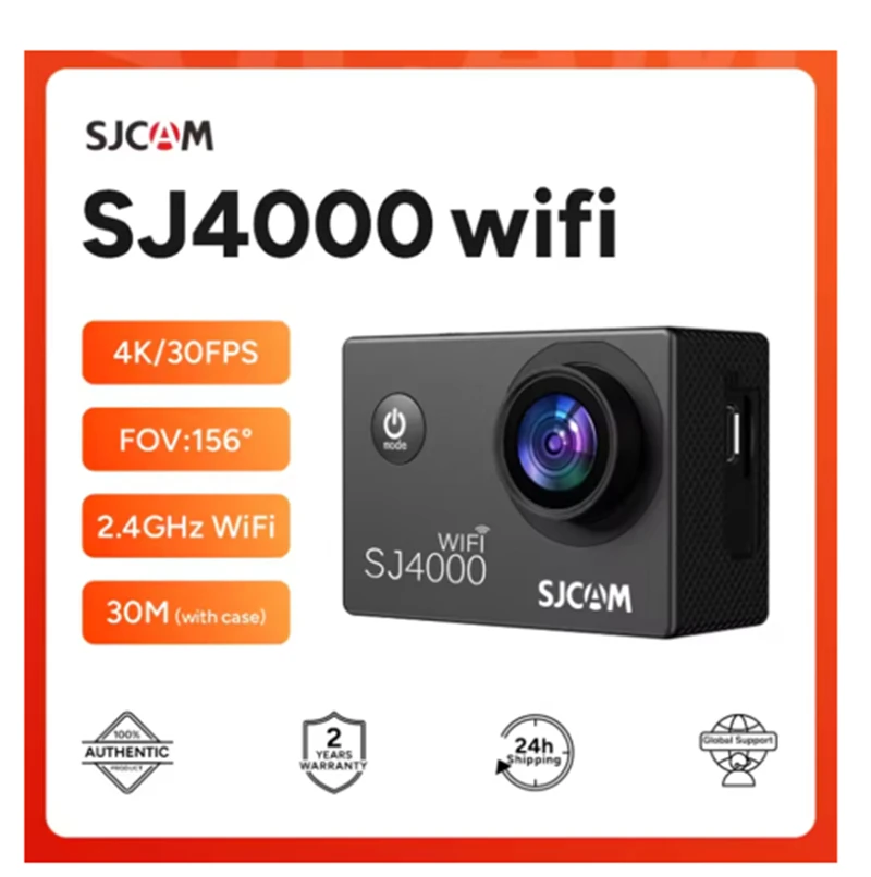 

SJCAM SJ4000 WiFi Action Camera 4K FHD 30M Waterproof 2.4G WiFi 4x Zoom WIFI Sports Video Action Cameras CamBicycle Helmet