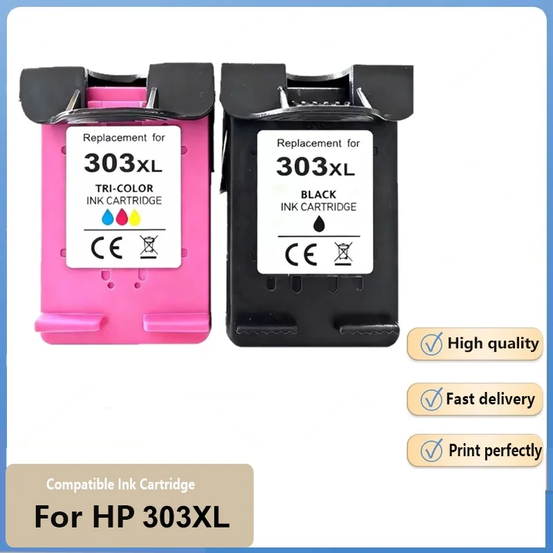303XL Kompatible Tintenpatrone für HP 303 XL für HP303 Envy 6220 6222 6230 6234 6252 6255 6258 7822 7830 7855 7858 7864 Drucker