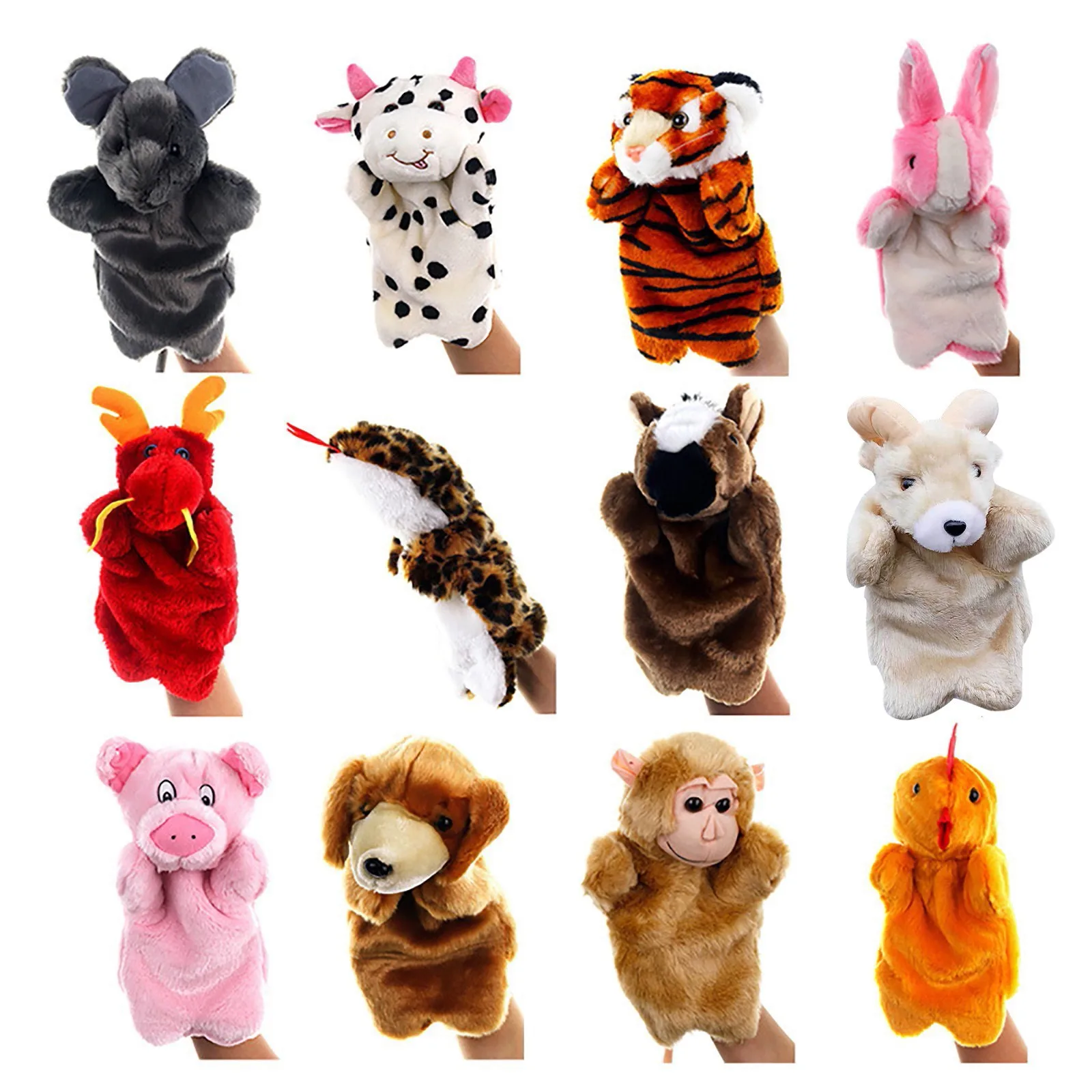 1pc Stuffed  Hand Puppet Parent-Child Doll Hand Puppet Party Favours Kids Toys 2024 Party Gift Fiesta