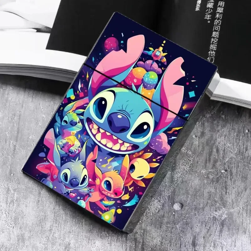 New famous brand Lilo Baby cute ins creative 20 thick cigarette box cartoon card storage box Stitch personalized cool gift