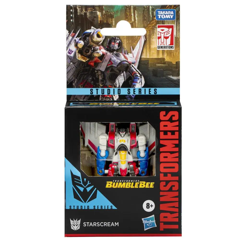 Transformers Toys Studio Series Core Bumblebee Starscream, 3,5 pollici Conversione Action Figure Figura da collezione Toy Gift