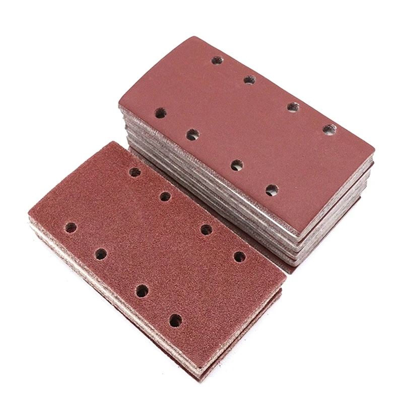 

9.5X18.5Cm 60-2000Grit 8Holes Sander Sandpaper Furniture Sanding Turning Finishing Sand For Square And Wet 150PCS