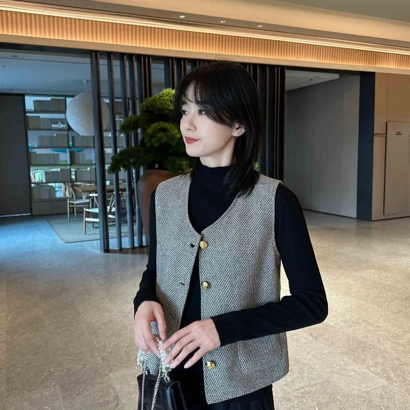 Gilet blazer di lusso in stile francese Cappotto unisex slim fit con orlo asimmetrico Tessuto misto lana di alta qualità ideale