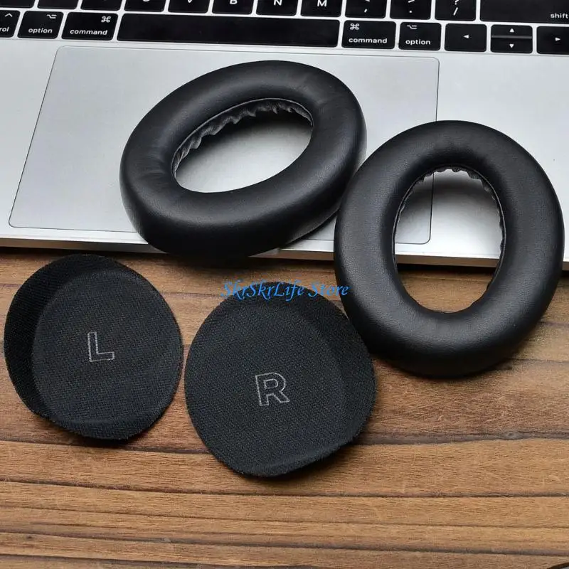 

E65E Headphone Earpads With AntiSweat Coating Contoured Design For Headsets Extended Listening Comfort