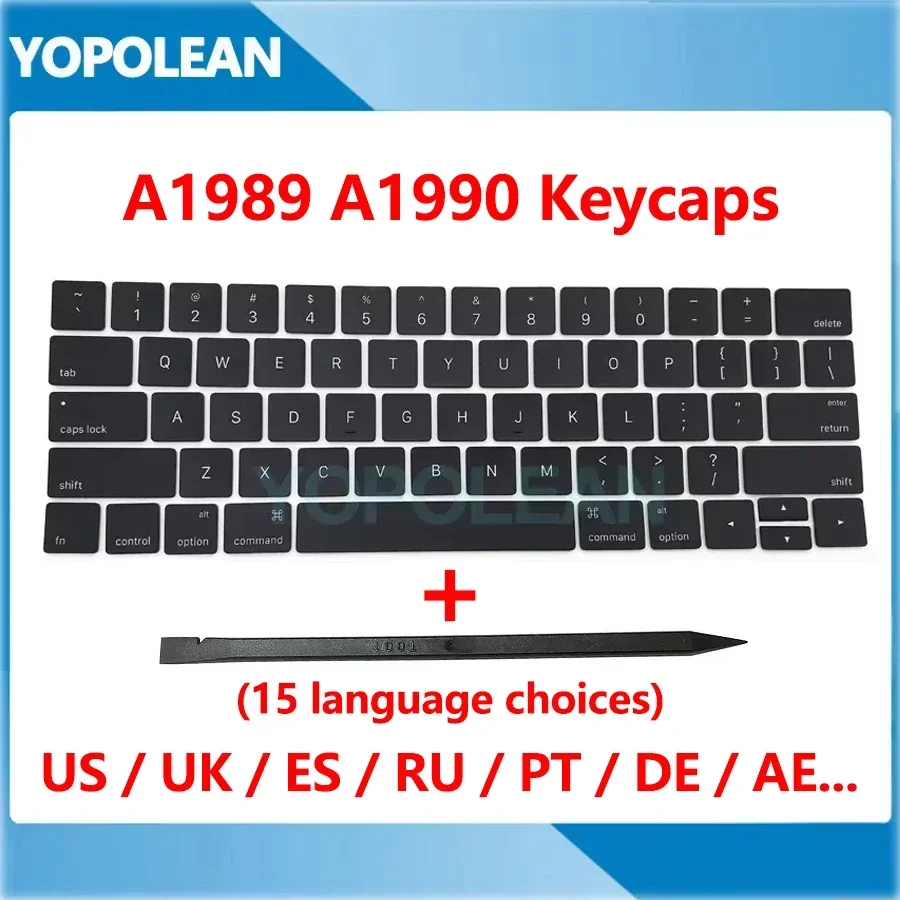 New A1989 A1990 keycaps keys For Macbook Pro 13