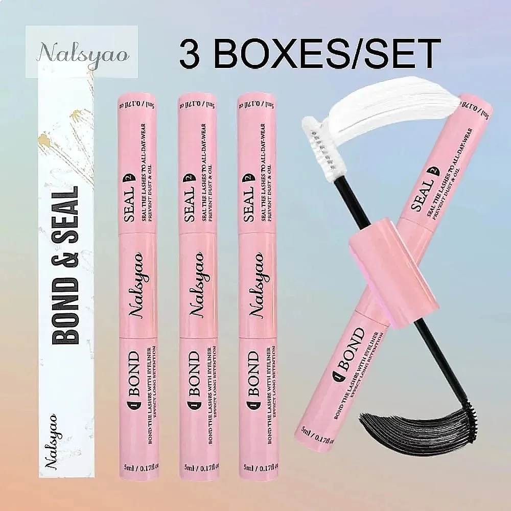Wholesale Waterproof Eyelash Glue Lash Bond Sealant for Cluster Lashes Strong Hold Tasteless Clear Coating Raincoat Custom Logo