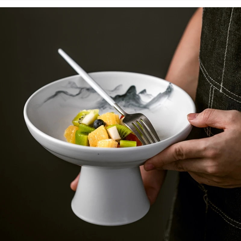 

Japanese-style ceramic dessert refreshment room 8 inch Round