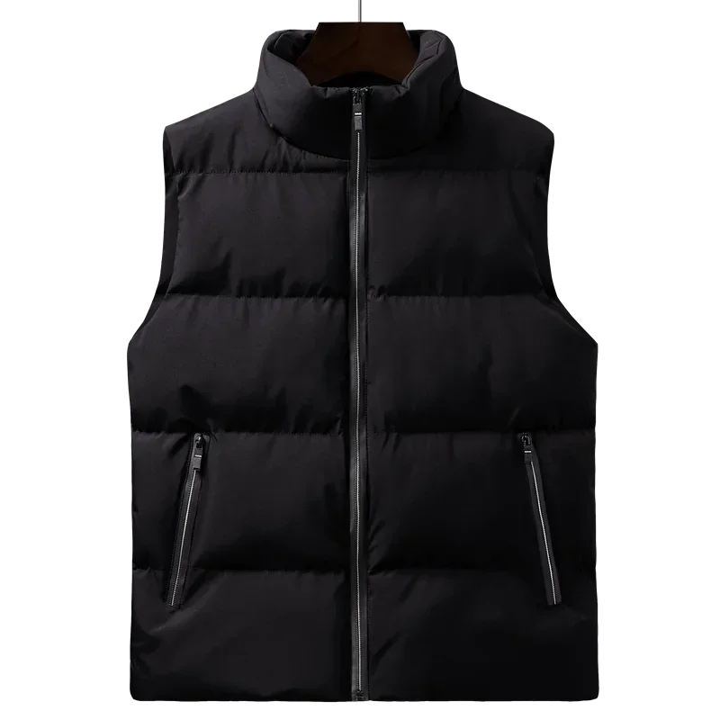 Men Vest Windproof Vest Men Jacket Sleeveless Vest Winter Jacket Casual Coat Male Down Cotton Warm Thicken Waistcoat Thick Gilet