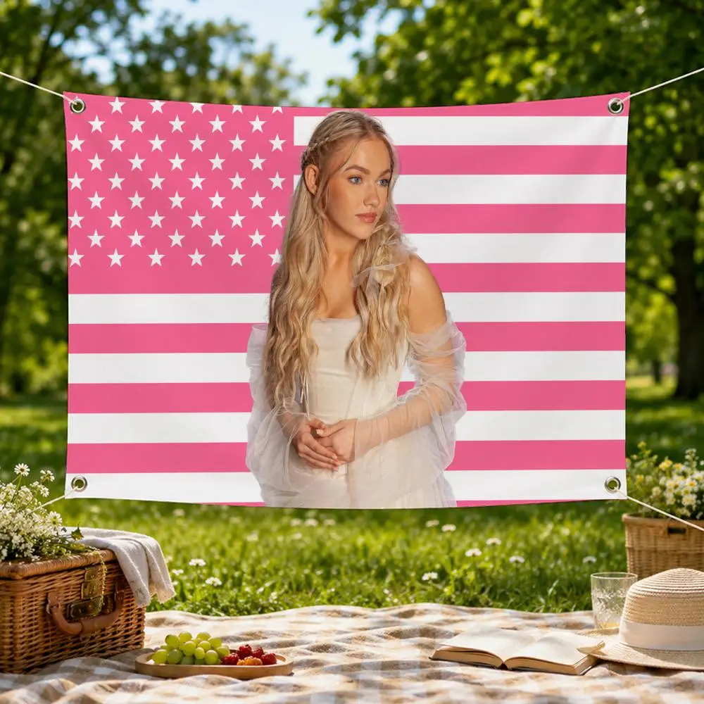 F-Freya Skye America USA Flags Wall Hanging Flag Banner for Bedroom Dorm Living Room Party Festival Camping Indoor Outdoor Decor