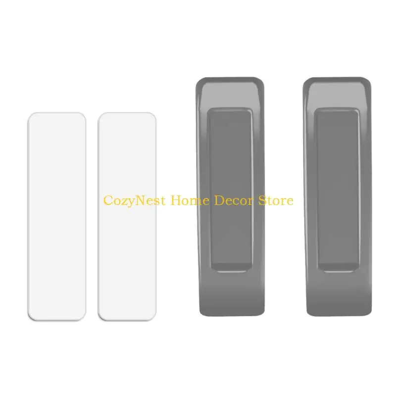 92MF Hassle Frees On Wardrobe Handle No Drilling Needed Drawer Pulls Long lasting Closet Handle Quick & Safe Install
