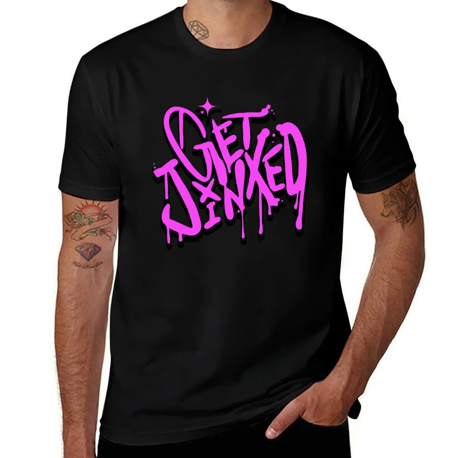 Get Jinxed T-Shirt Stylish Print Short Sleeve Tee T-Shirt