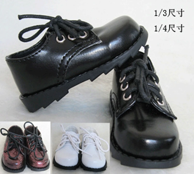 

MSD 1/3 1/4 BJD PU Leather Fashion Lace-up Shoes BJD 1/3 1/4 Boots for Dolls