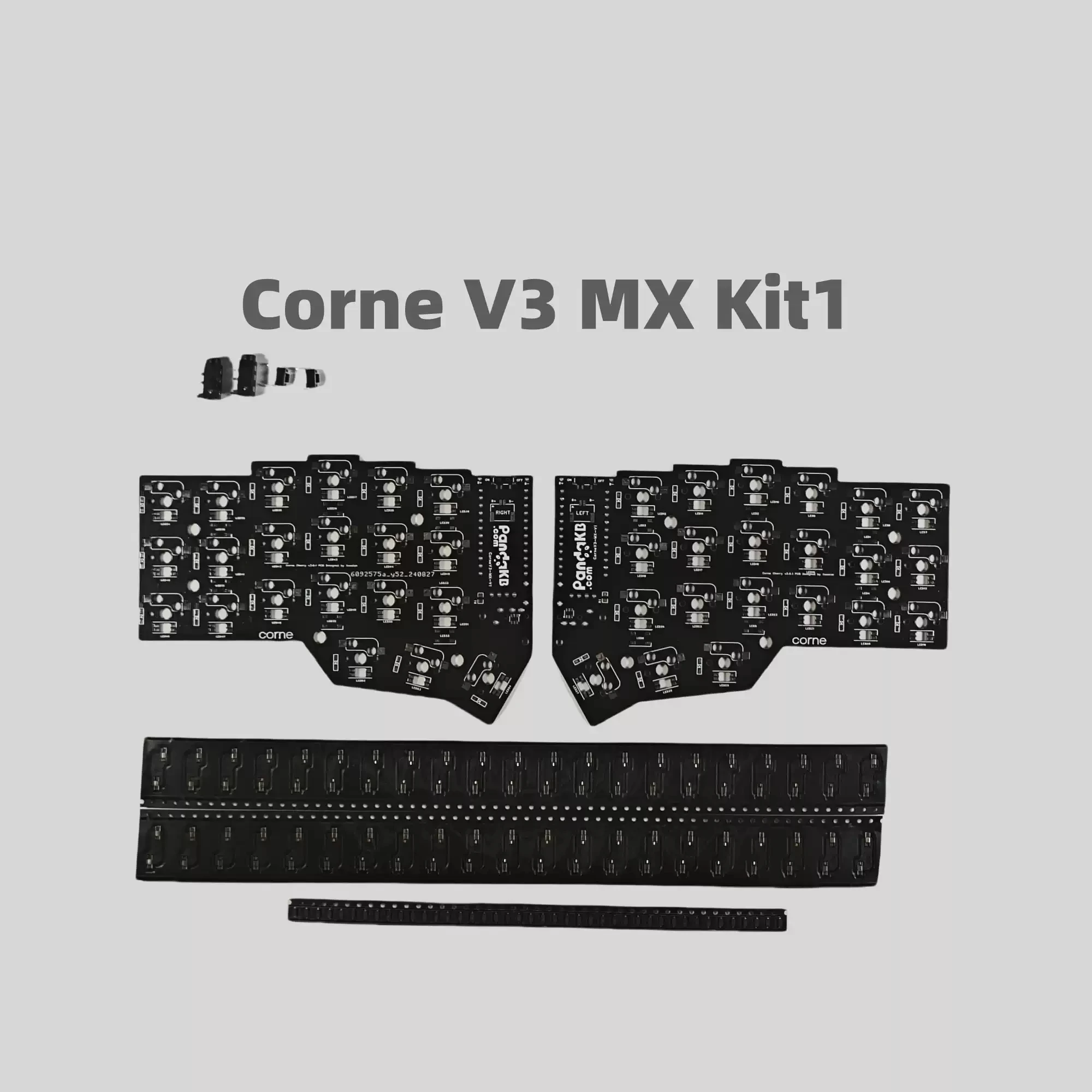 Płytka pozycjonująca PCB klawiatury Corne V3, PCB Corne Mx Choc Crkbd, akcesoria dla graczy PC i laptopów do samodzielnego montażu (split kit) z możliwością personalizacji.