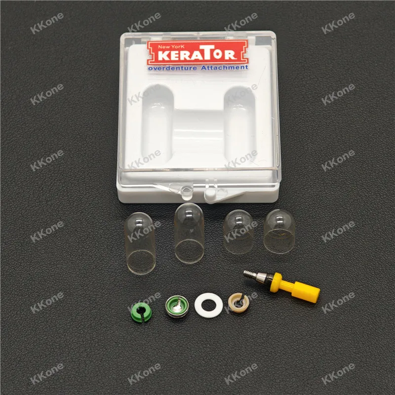 1Set Dental Novaloc Locator Abutment Kit For Osstem Mini Regular Grade 5 Titanium With ADLC Coating Dental Implant Accessories