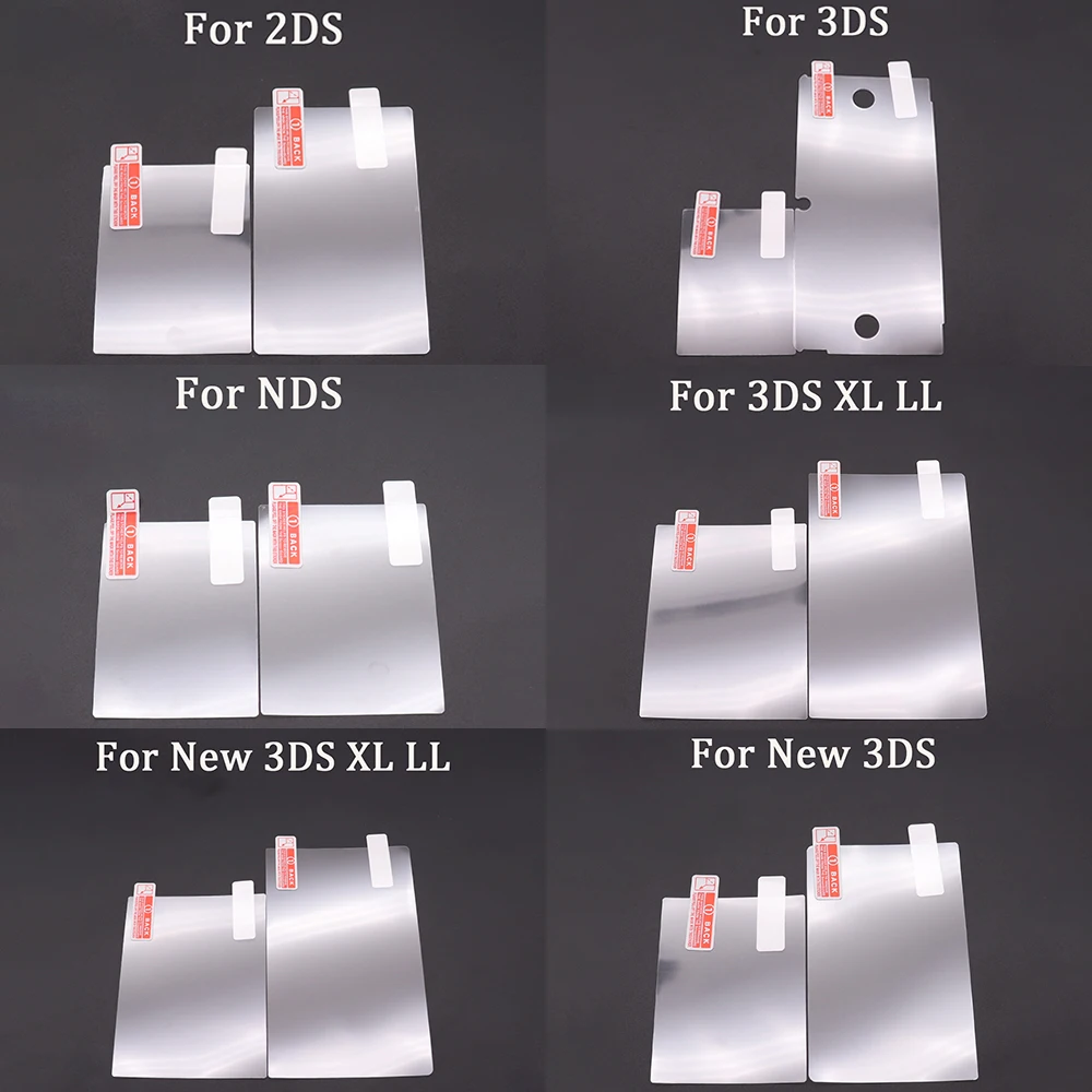 Top Bottom HD Clear Protective Film For DS Lite NDS for 2DS New 3DS XL LCD Screen Protector