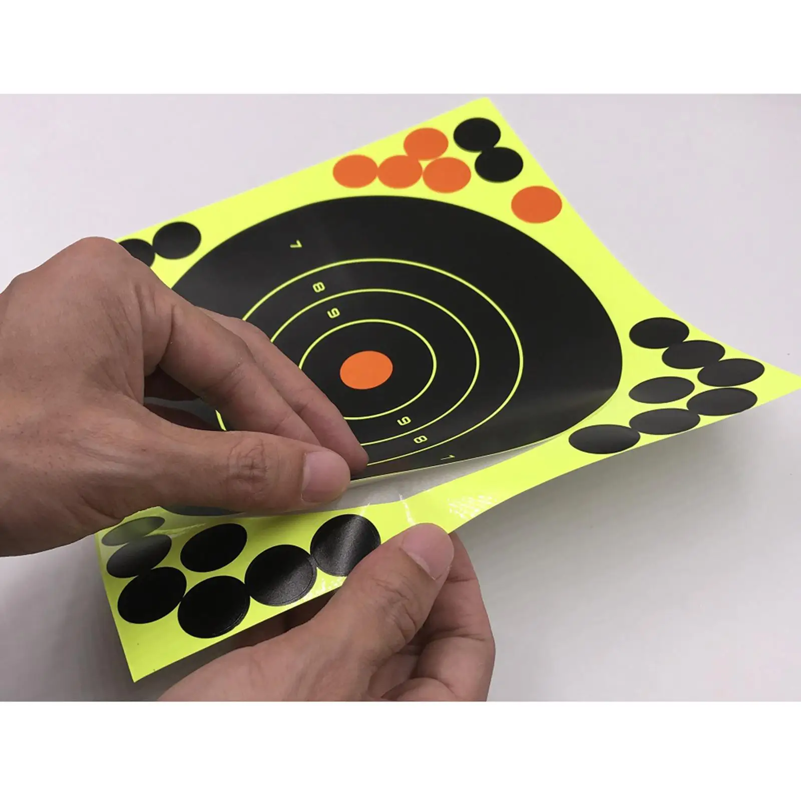 10 Pack Paper Reactive Splatter Target 8 Inch Visual Feedback