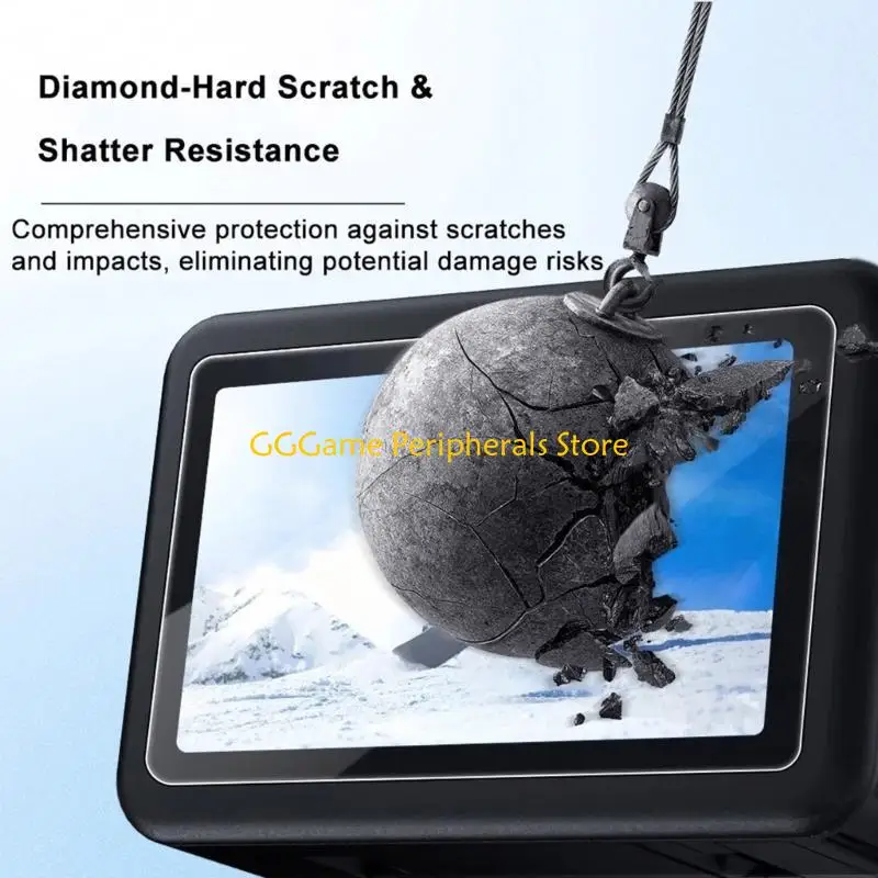 U55B For Action 6 LCD Screen Protector Accessories Tempered Glass LCD Display Film Hardness Scratch Resistant Anti Fingerprint