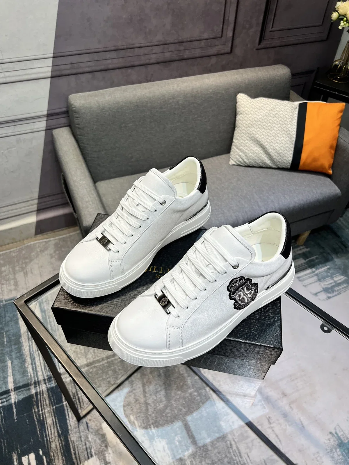 

BILLIONAIRE OECHSLI Shoes Cowhide 2025 new outdoors fashion high quality white breathable Men‘s European big size 39-45 shoes
