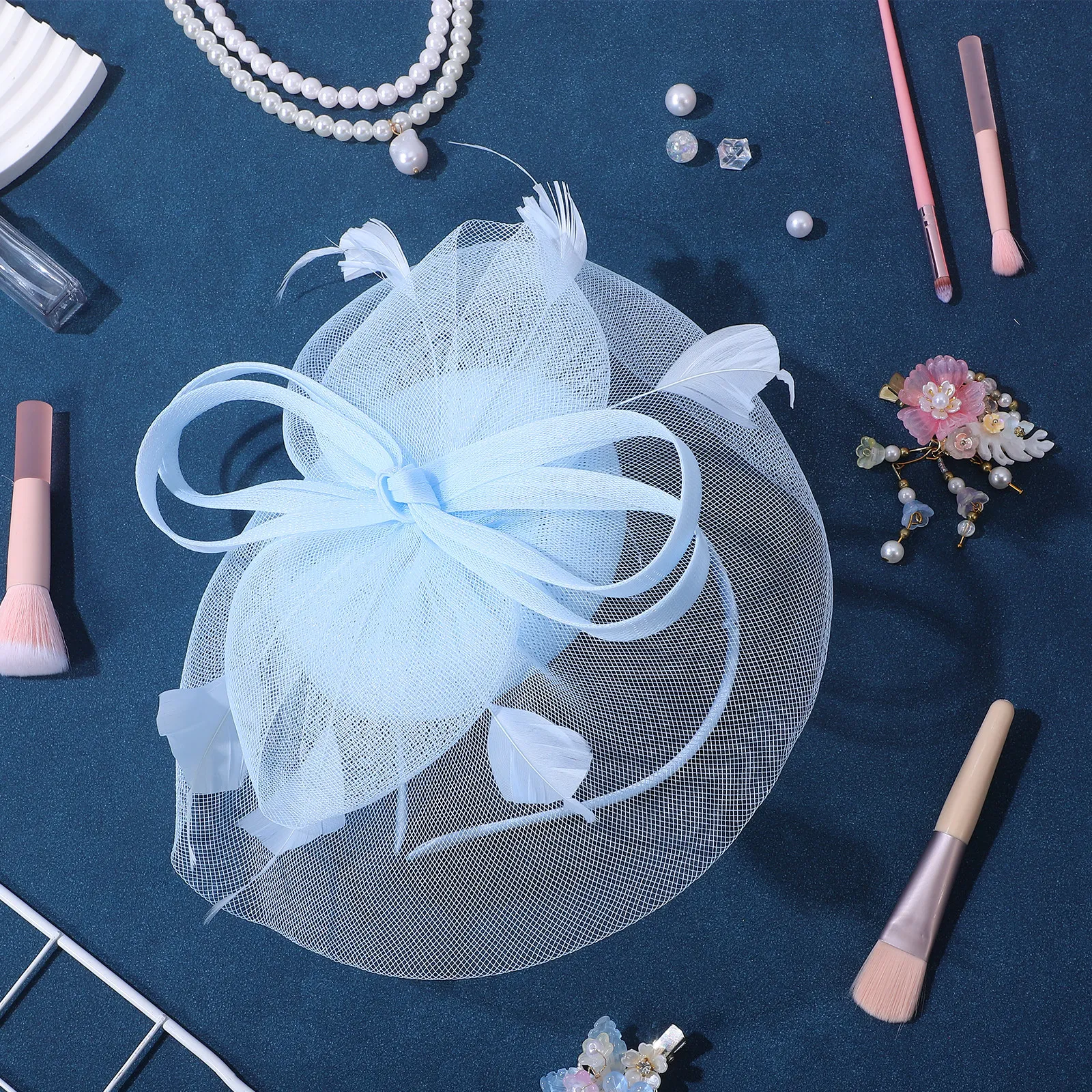 

Женский легкий сетчатый головной убор-фасцинатор для свадьбы, торжеств, чаепитий, косплея, сценических выступлений и декора