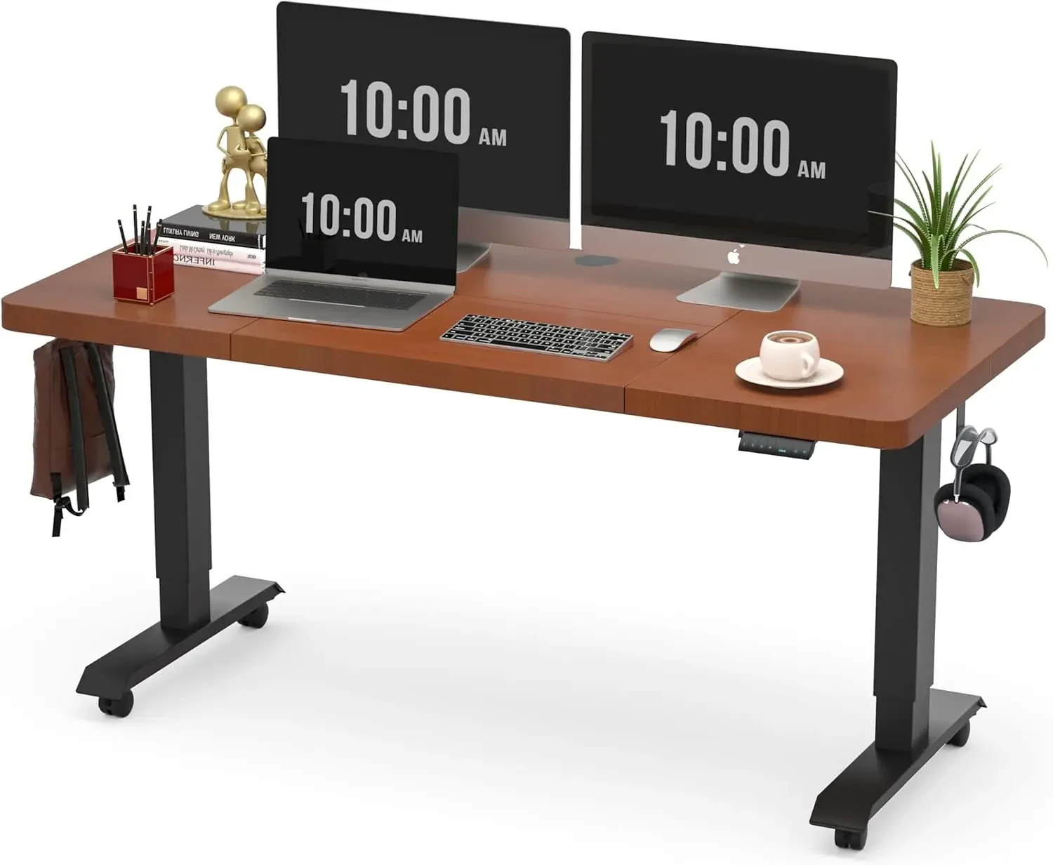 

Electric Standing Desk, 55x24 Inches Adjustable Height Sit Stand Up, 3 Memory Preset Home Office Computer PC Table, Writing Ris