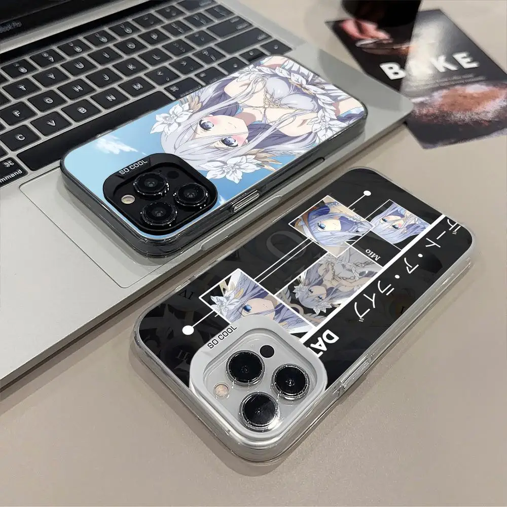 

Date a Live Mio Takamiya Phone Case for iPhone 17 16 15 14 13 12 11 X XR XS Air Pro Max Plus Black Colorful Silver Cover