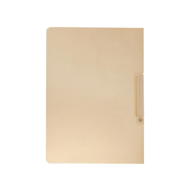 Plastic File Folder Flip Documents Folder with Removable Paper Clamp, Clear Sticky Notes Pocket Hold up to 30 Sheets